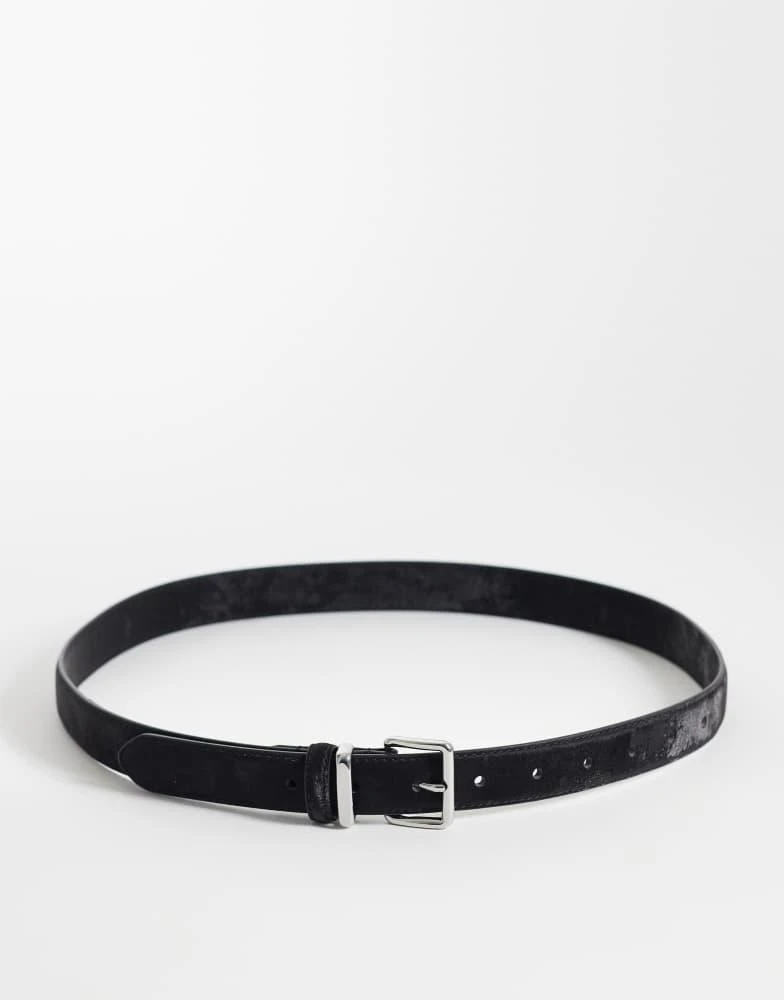 FRAME Petit Sculptural Leather Belt - Belts - Compare Prices  display picture 1