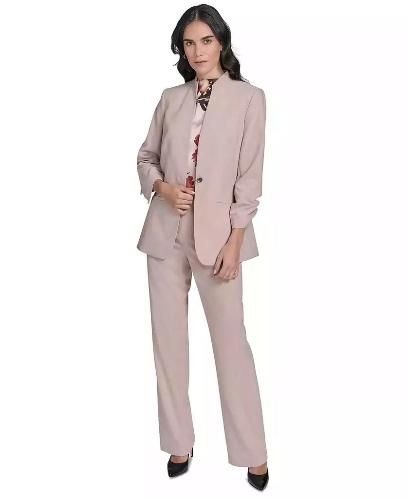 Calvin Klein Petite 3/4-Sleeve One-Button Blazer 5