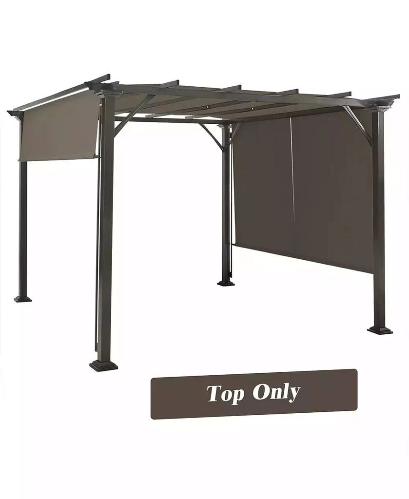 Gymax 2PCS 16x4 Ft Universal Replacement Canopy for Pergola Structure Sun Awning
