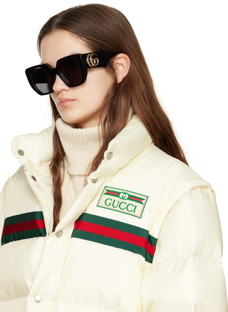 Gucci Black Oversized Square Sunglasses 4