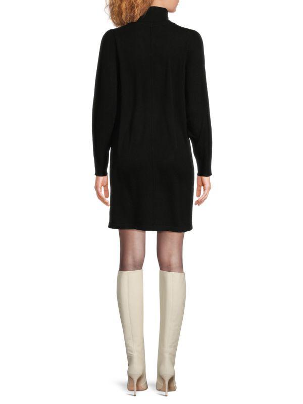 360 Cashmere Monica Turtleneck Wool Blend Mini Sweaterdress