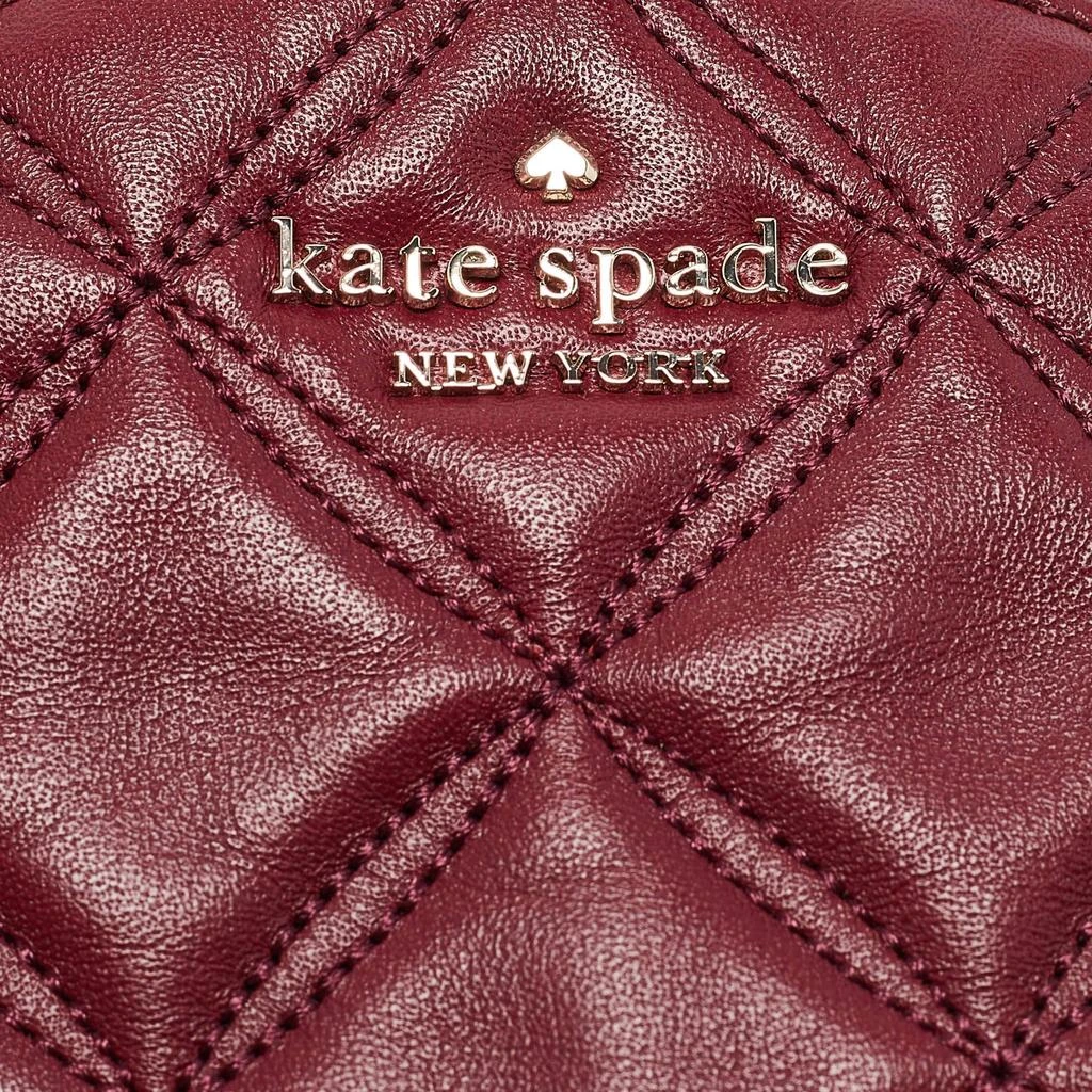 New Kate Spade NY Burgundy Leather Quilted Mini Backpack New Kate Spade NY Burgundy Leather Quilted Mini Backpack  main image 2