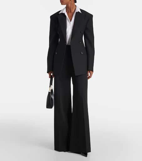 Stella McCartney High-rise wool-blend wide-leg pants 2