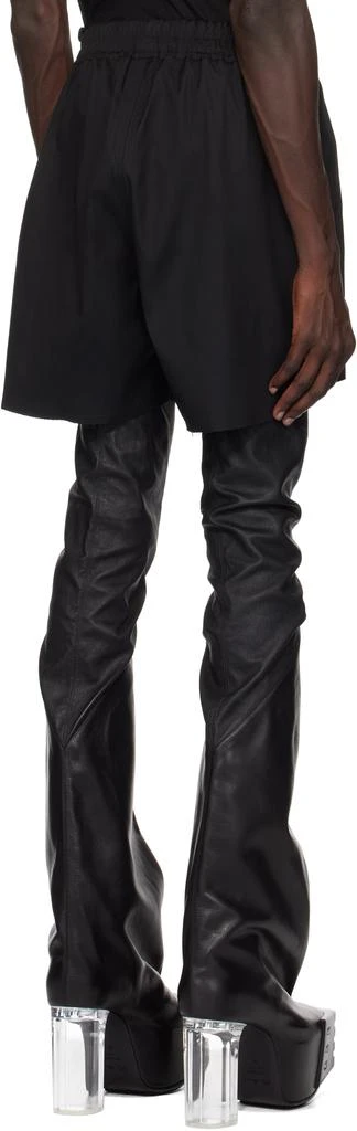 Rick Owens Black Porterville Long Boxers Shorts 3