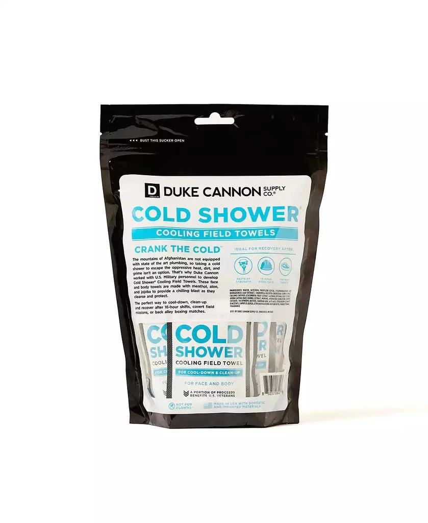 Duke Cannon Cold Shower Cooling Field Towels Single Pack - 15 ct 2