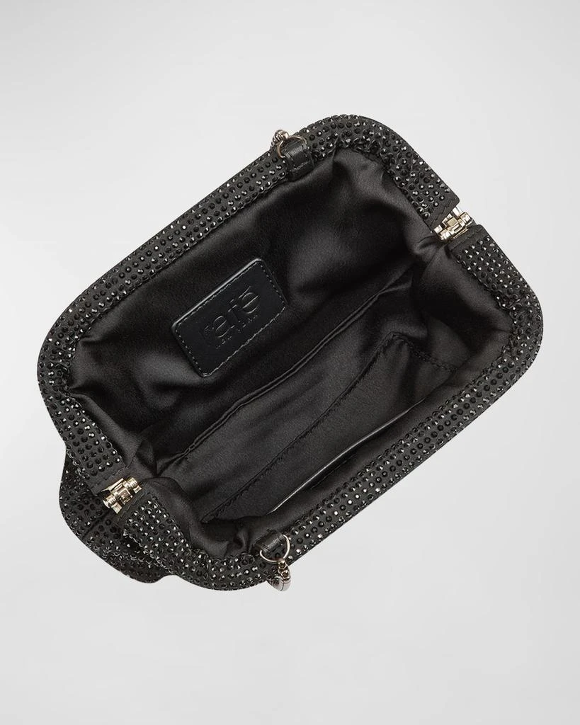 Rafe Brooke Crystal-Embellished Satin Frame Clutch 2