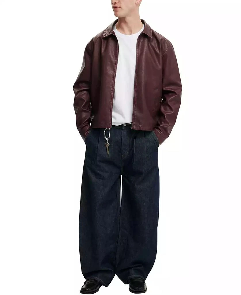 Cotton On Men's Artificial Leather Harrington Jacket 8