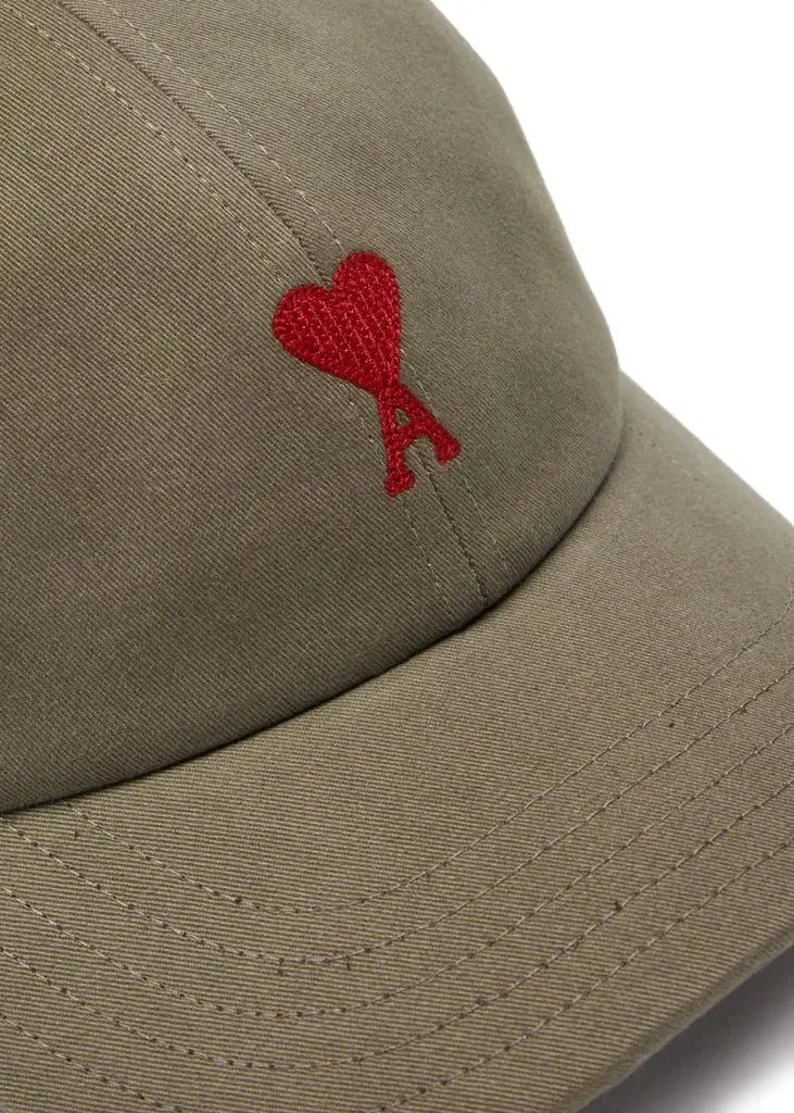AMI Logo-embroidered cotton cap  3