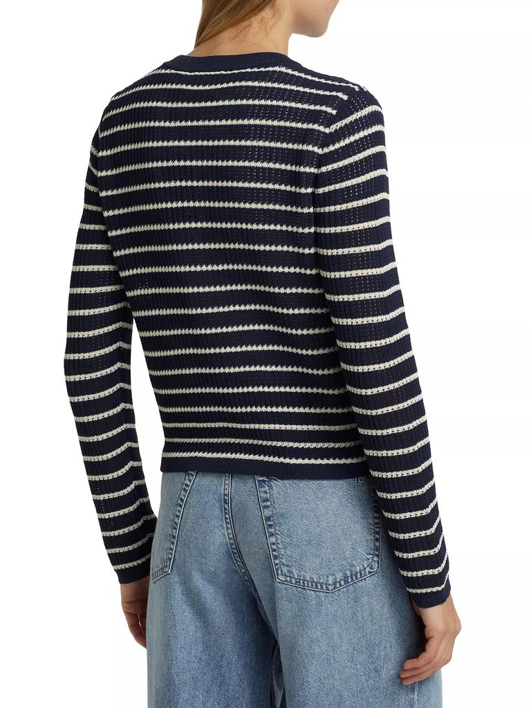 Rag & Bone Viola Cotton-Blend Stripe Cardigan 5