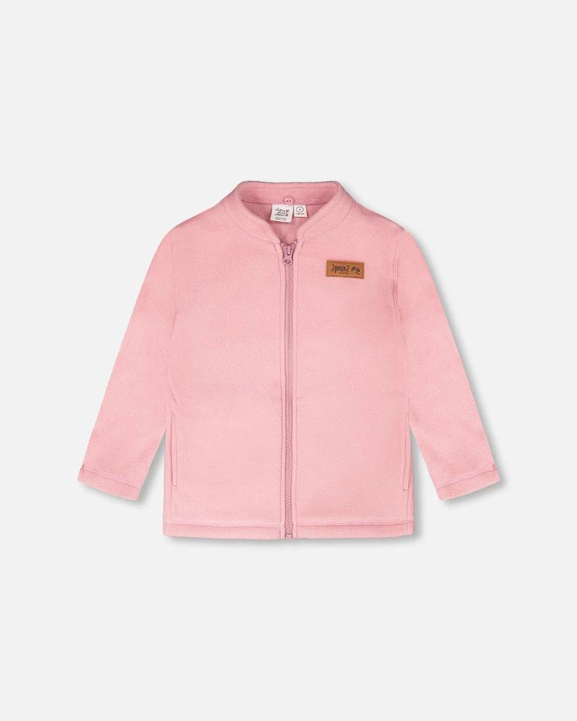 Deux par Deux 3-in-1 Two-Piece Mid-Season Outerwear Set Pink with Printed Butterflies 4