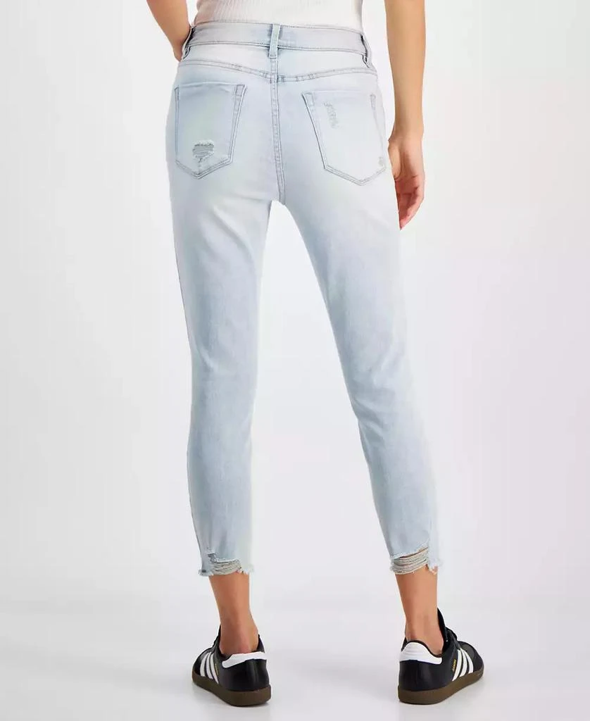 Indigo Rein Juniors' Curvy Cropped Mid-Rise Jeans 8