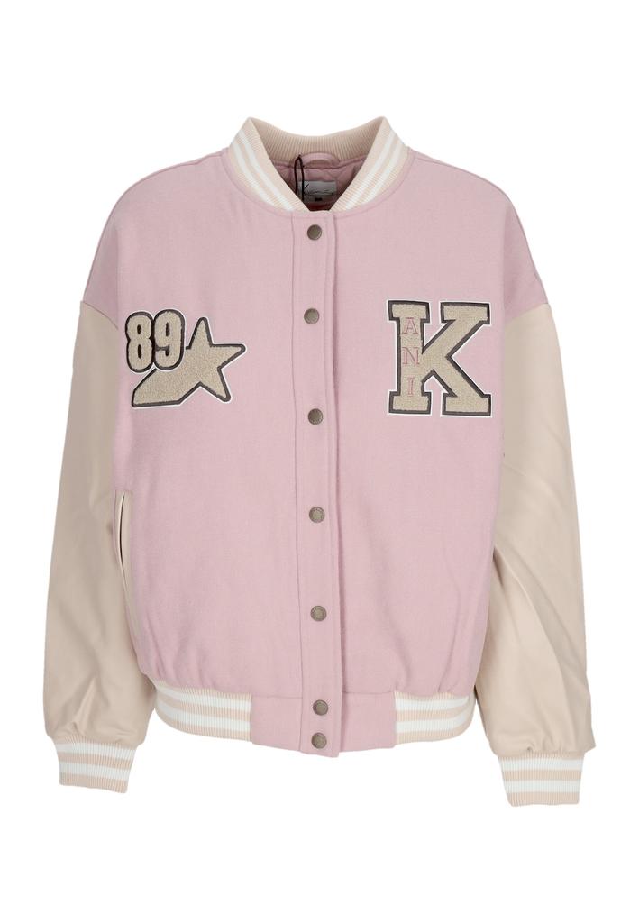 Karl Kani Women's College Jacket W Retro Patch Star Logo Os College Jacket Rose/light Sand