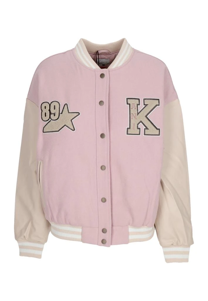 Karl Kani Women's College Jacket W Retro Patch Star Logo Os College Jacket Rose/light Sand 1
