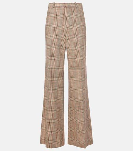 Chloé Prince of Wales check wide-leg pants 1