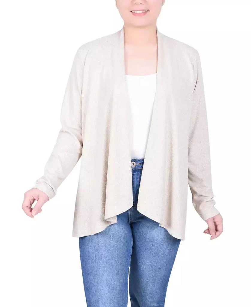 NY Collection Petite Long Sleeve Swing Cardigan Sweater 1