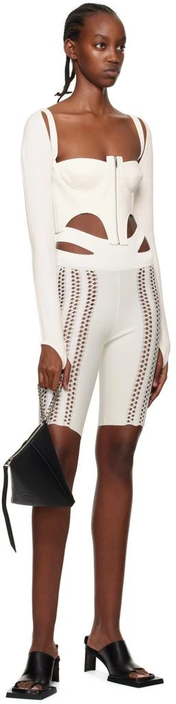Dion Lee White Column Shorts 4