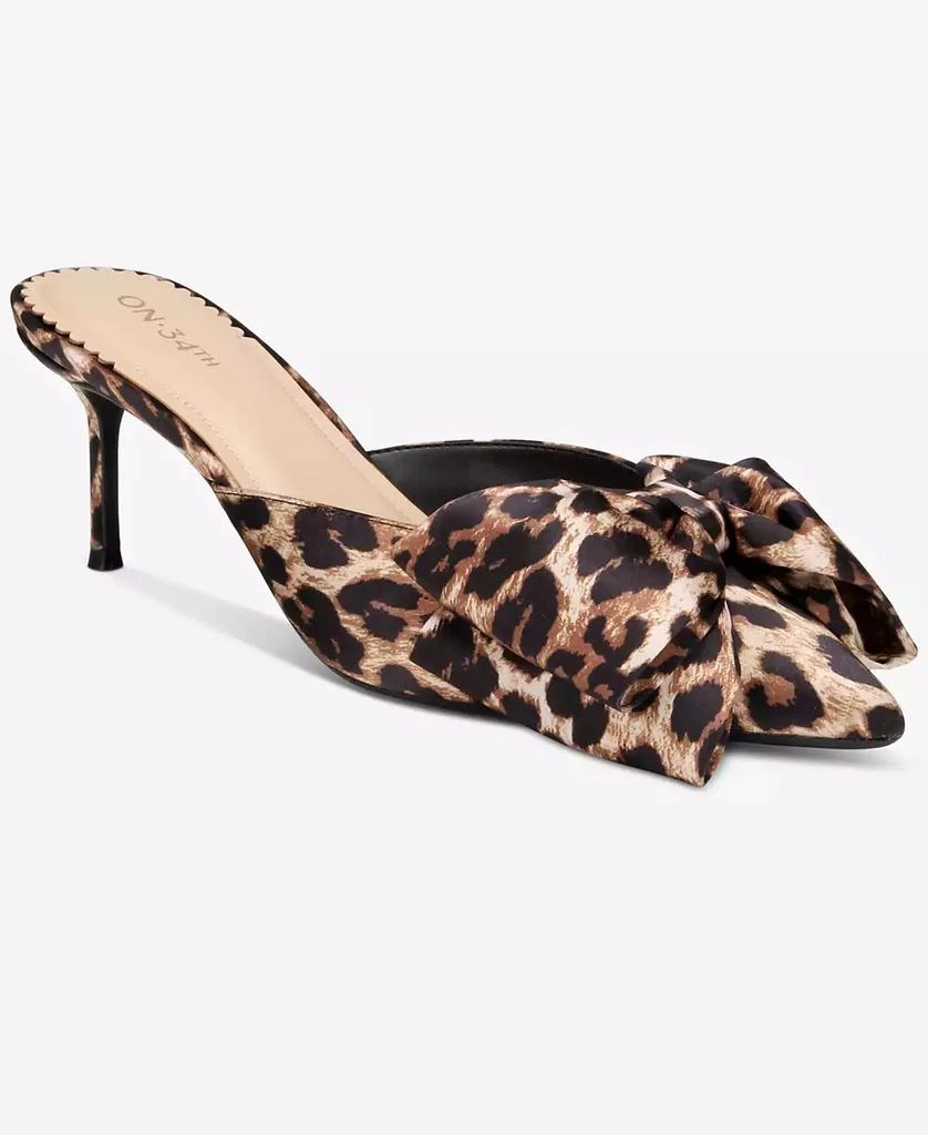On 34th Alaynaa Pointed-Toe Bow Mule Pumps, Exclusively at Macy's 10