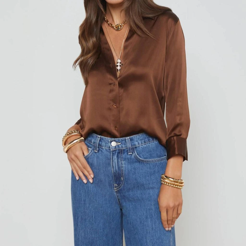 L'Agence L'Agence - Dani Silk Blouse 1