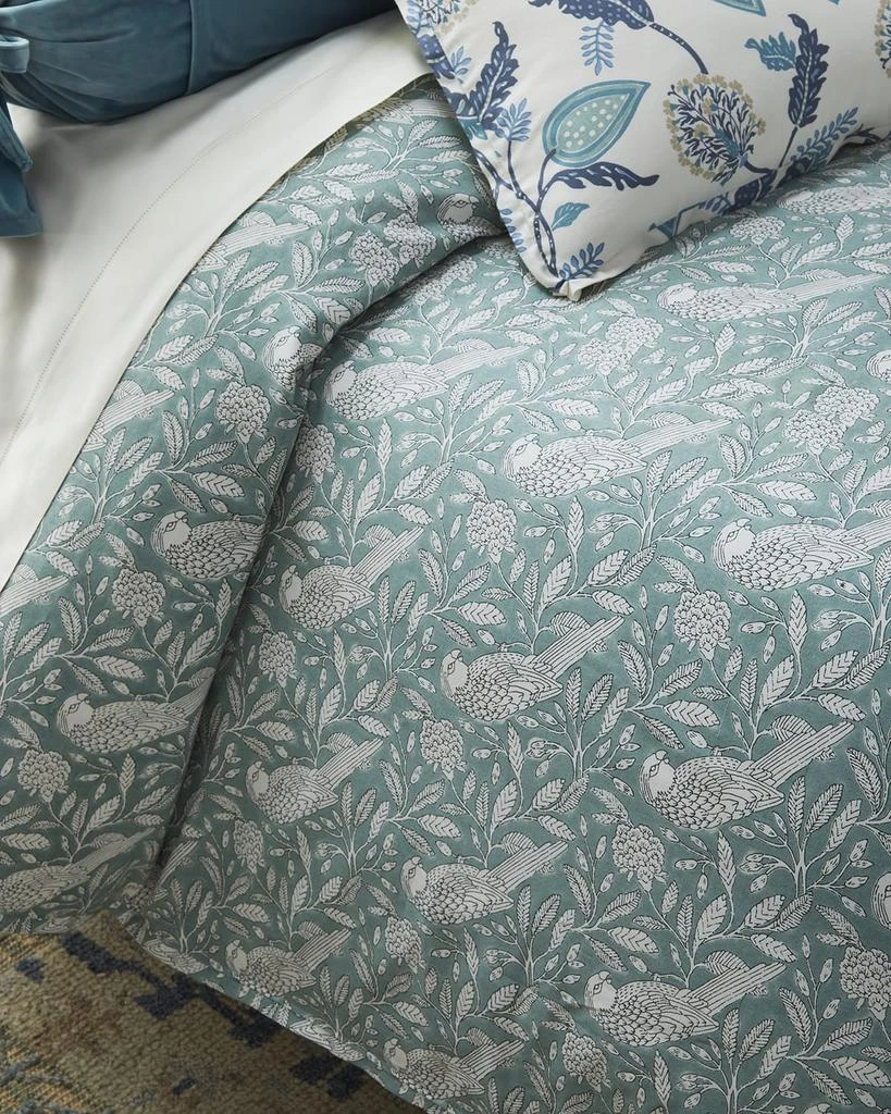 25 Mackenzie Lane Spa Bird Print Printed Duvet Cover, KING 1