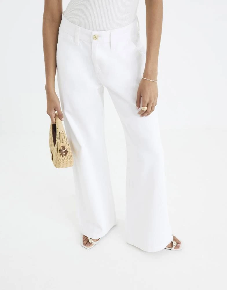 River Island River Island Low rise baggy wide leg jeans in white 3