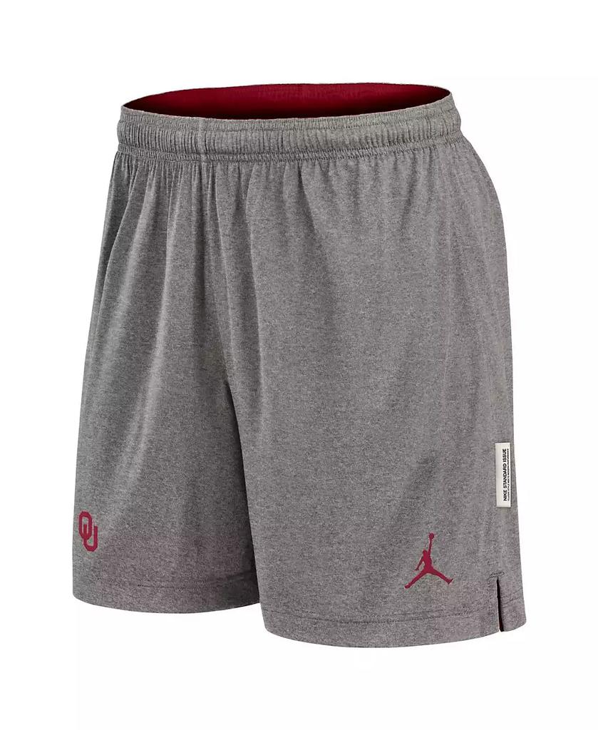 grey and red jordan shorts