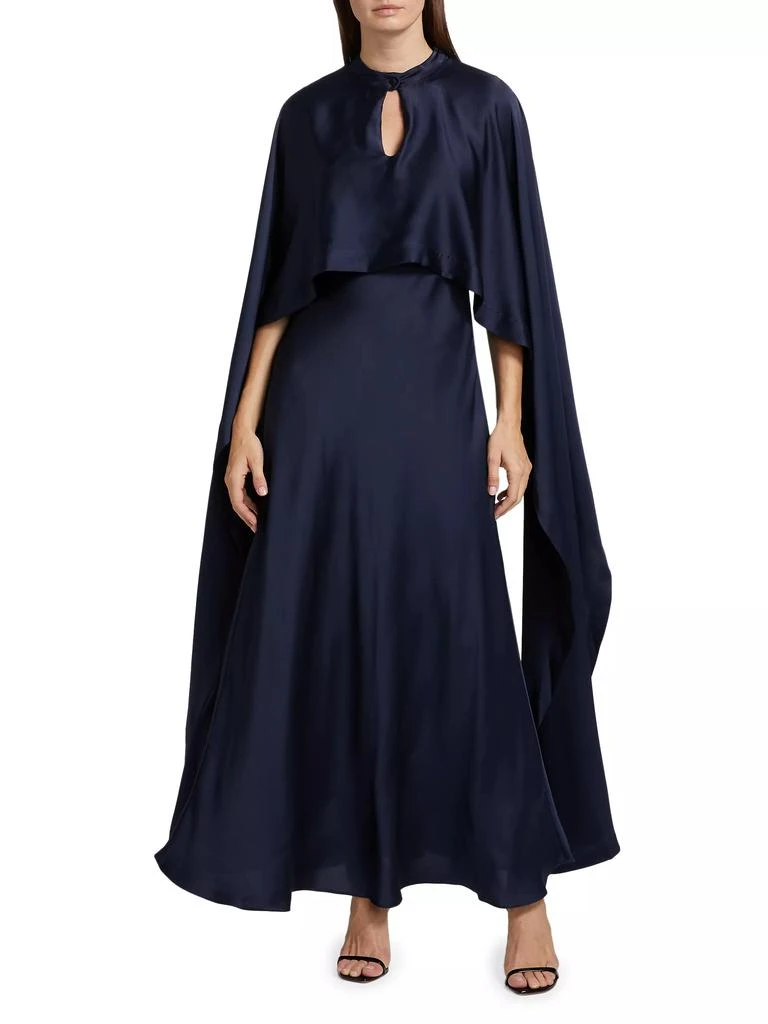 SIMKHAI Amory Cape Cocktail Dress 2