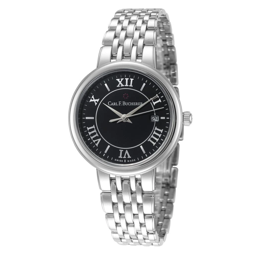 Carl F. Bucherer Women's Adamavi 28mm Silver Tone Quartz Watch 1