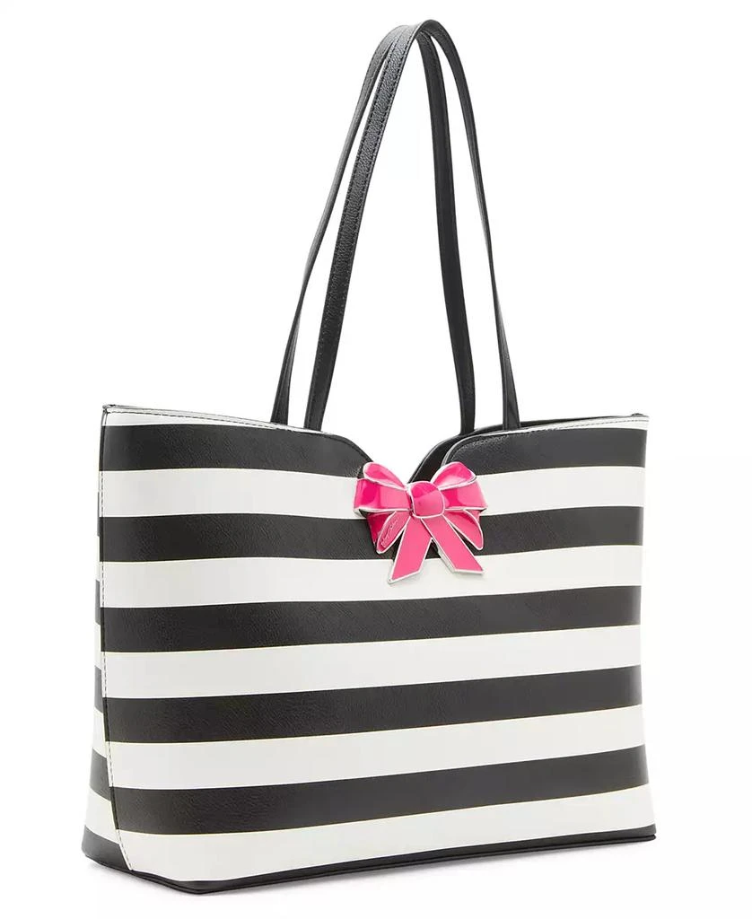 Betsey Johnson Striped Bow Tote 5