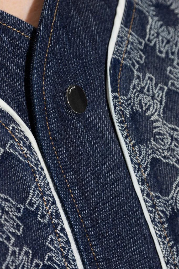 AMIRI Amiri Ma Quad Denim Baseball Shirt 2