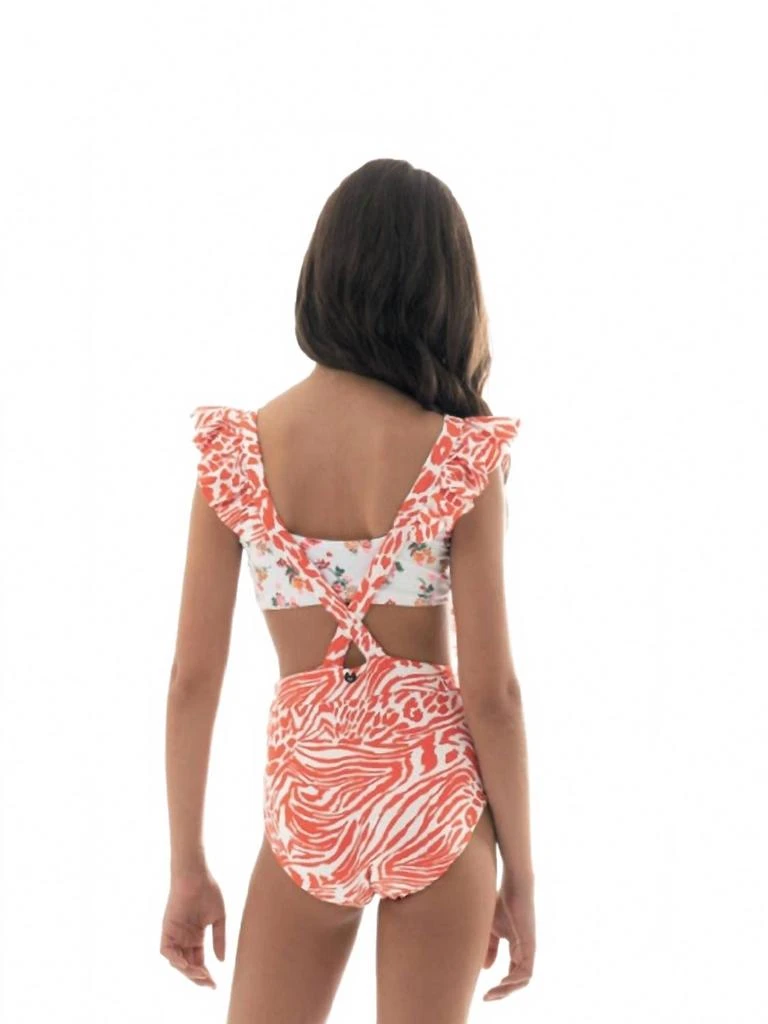 Maaji Kids
 Begonia Jungle Bittersweet One Piece In Red 2