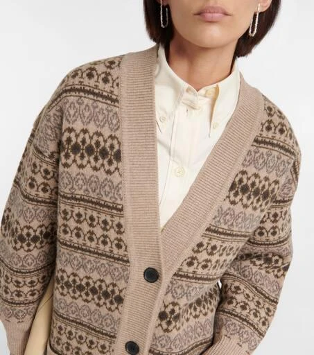 Isabel Marant Lerry Fair Isle wool cardigan 4