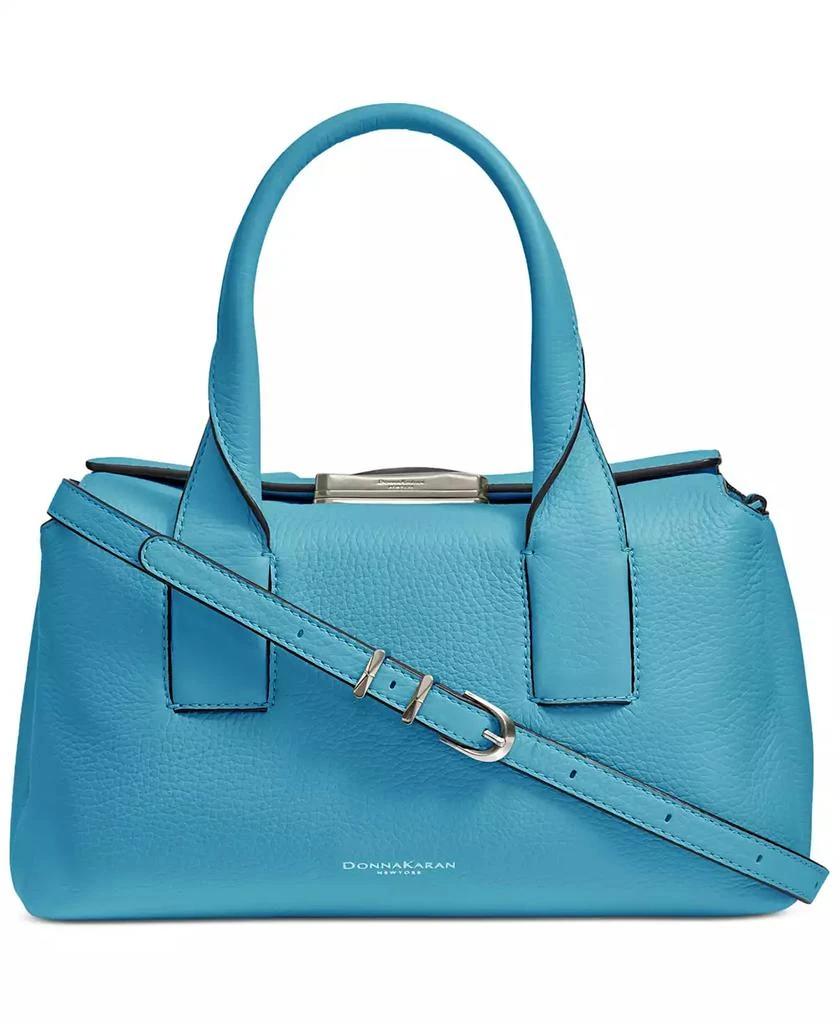 Donna Karan Donna Karan Amagansett Soft-Rolled Leather Satchel with Sculpted Magnet Closure 1