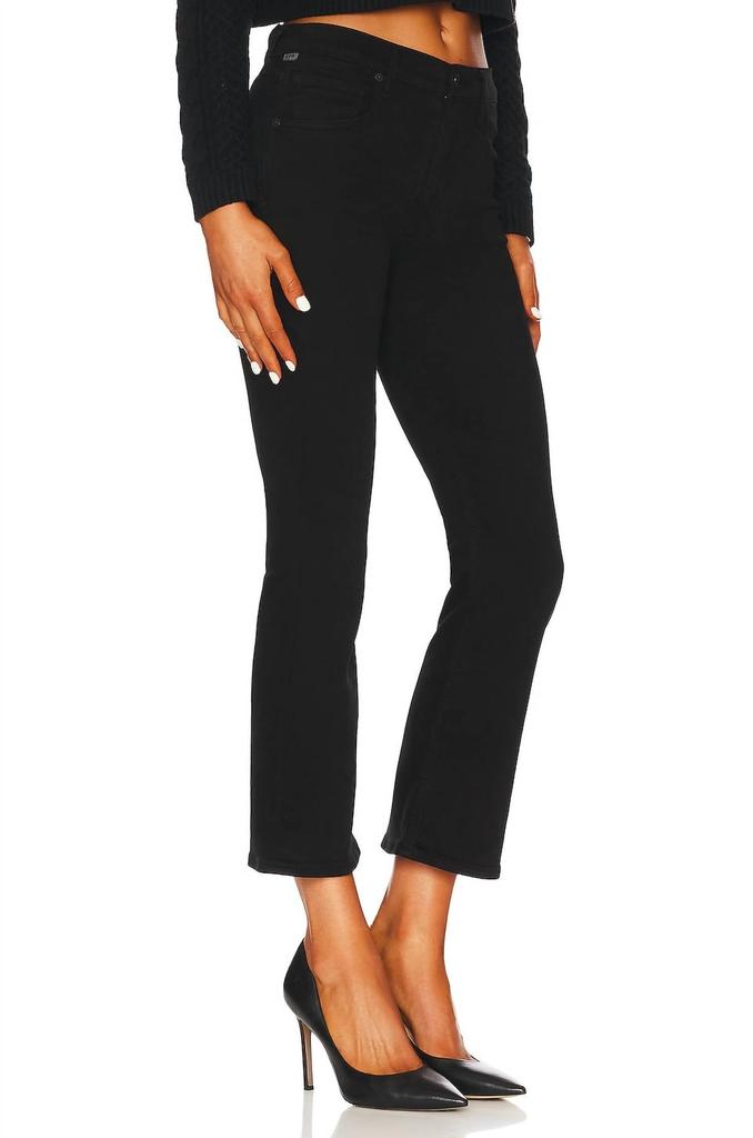 Citizens Of Humanity Women's Isola Cropped Boot Jeans In Black