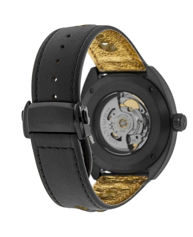 Hamilton Hamilton American Classic Pan Europ Auto Black Dial Leather Strap Men's Watch H35425730 5