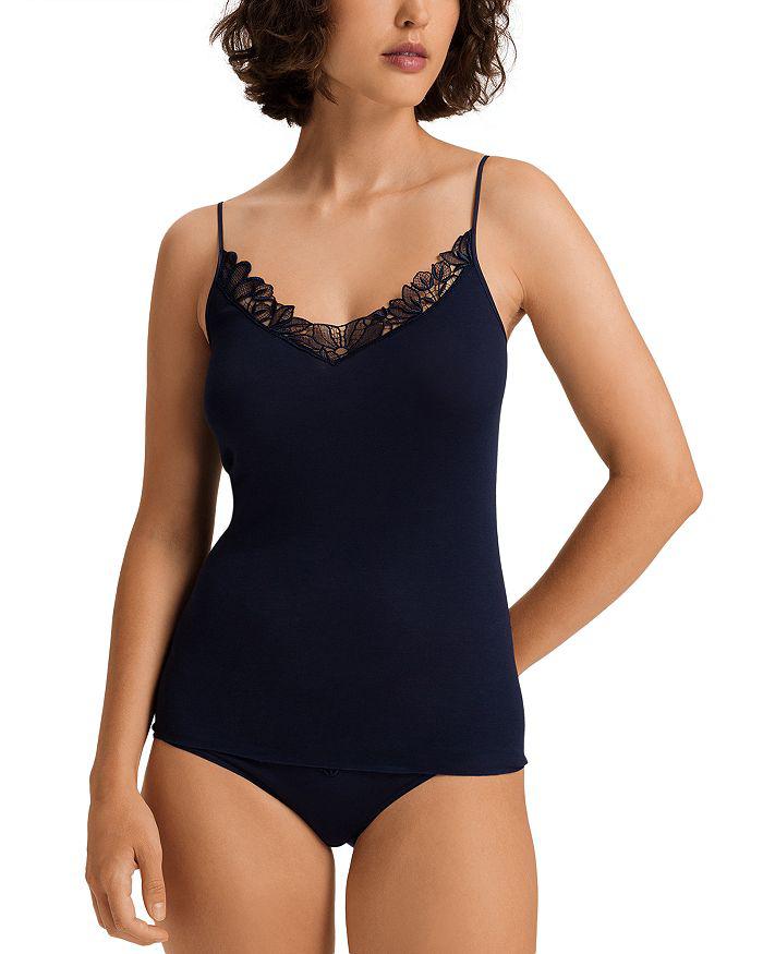 Hanro Belina Cotton V Neck Spaghetti Camisole