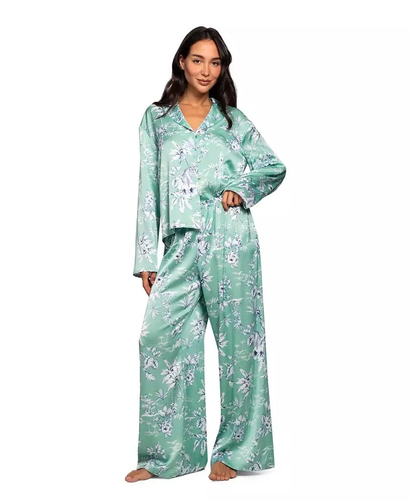 Midnight Bakery Women
s Long-Sleeve Sleep Top 
Pants, 2-Piece Set 2