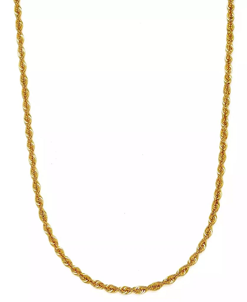 Macy
s Sparkle Rope 20" Chain Necklace (3mm) in 14k Gold