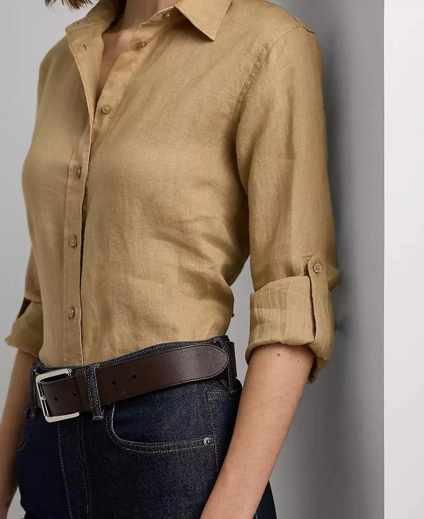 Ralph Lauren Petite 100% Linen Relaxed-Fit Shirt 3