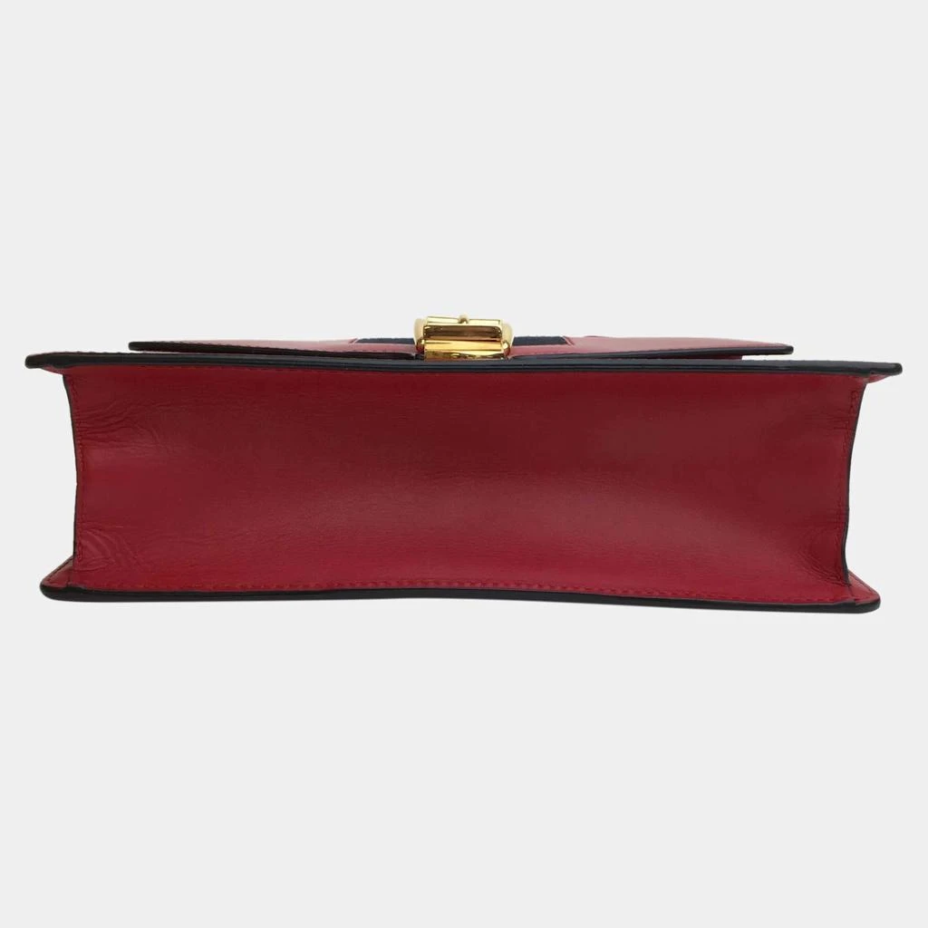 Gucci Gucci Red Leather Small Sylvie Shoulder Bag 8