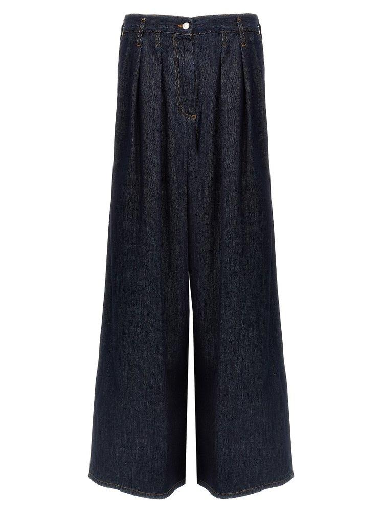 【Dries Van Noten】Pamplona wide-leg jeans Dries Van Noten Women's' Pamplona Wide Leg Jeans in Blue