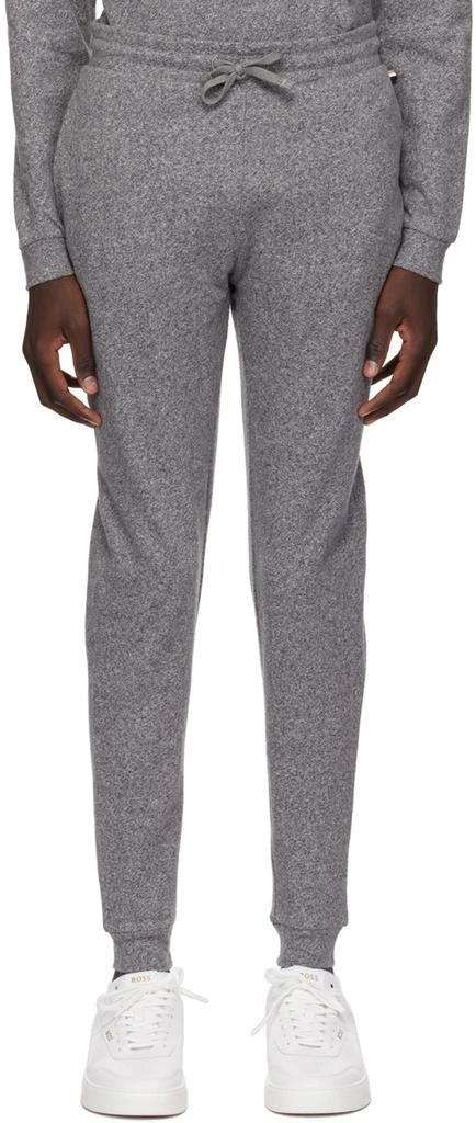 BOSS Gray Two-Pocket Sweatpants 1
