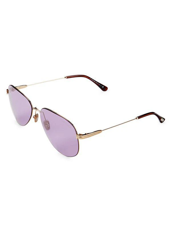 TOM FORD 59MM Aviator Sunglasses 2