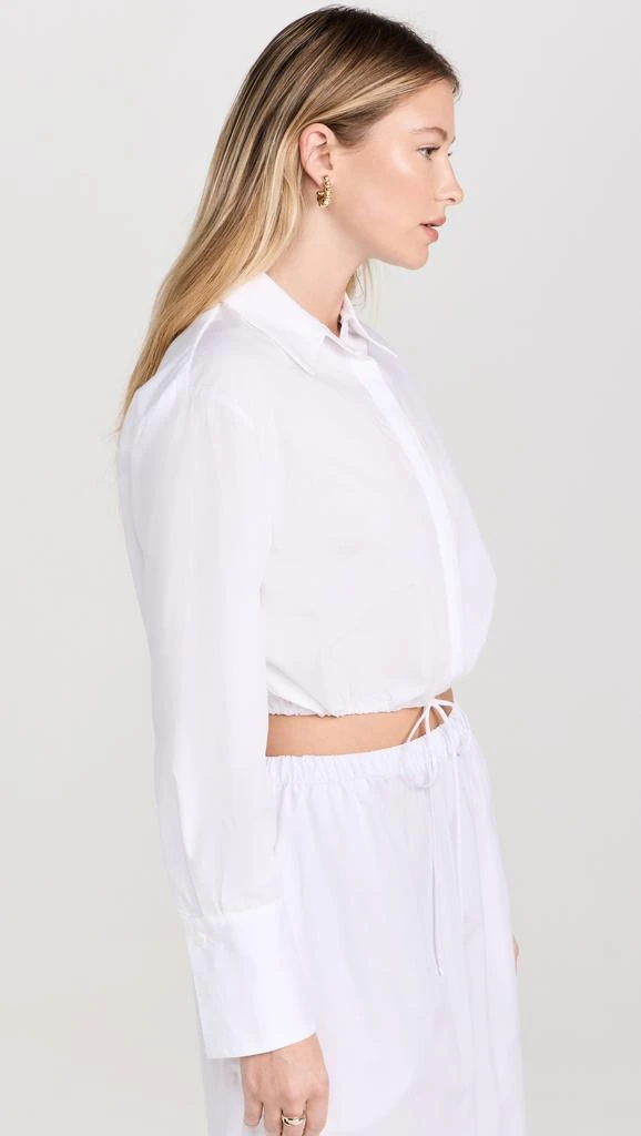 Enza Costa Poplin Drawcord Shirt 3