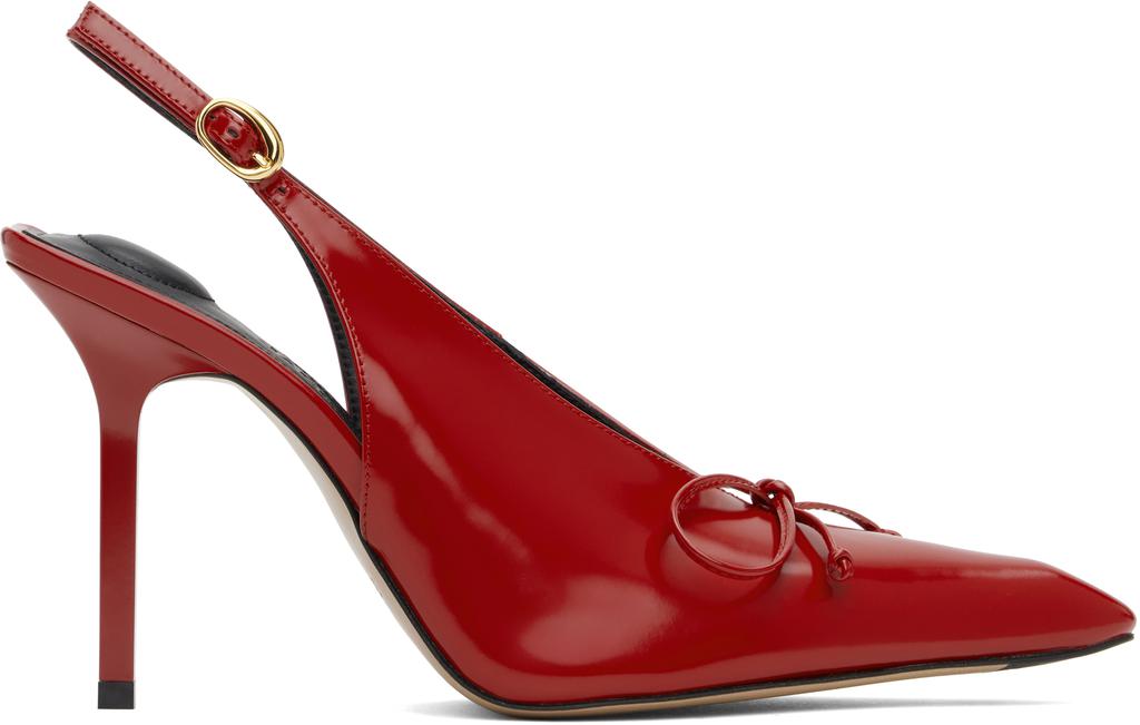 【送料&関税込】Jacquemus Low Slingbacks cubisto Black 'The low Cubisto slingbacks' Heels by JACQUEMUS on Sale