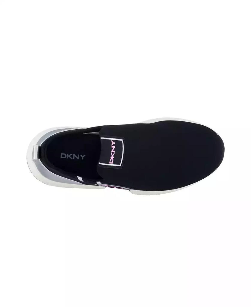 DKNY Toddler Girls Maddie Stripe Slip-On Padded Sneakers 4