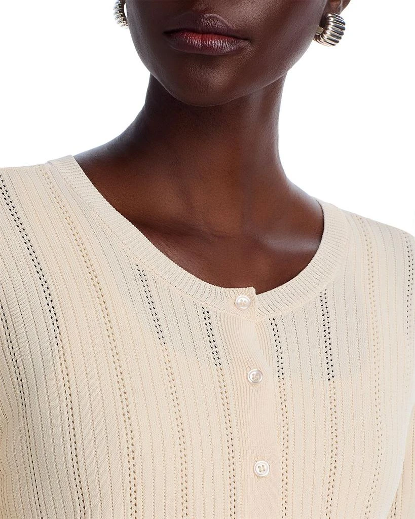 Wayf Pointelle Cardigan Sweater 4