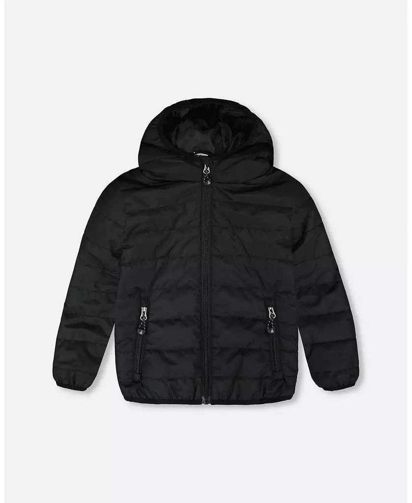 Deux par Deux Kids Unisex Quilted Mid-Season Jacket Black - Toddler|Child