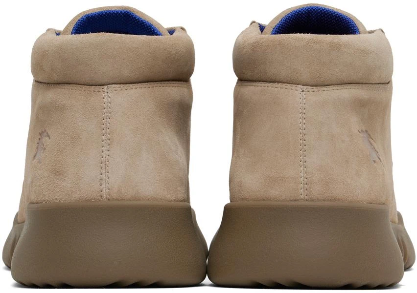 Burberry Beige Suede Log Boots 2