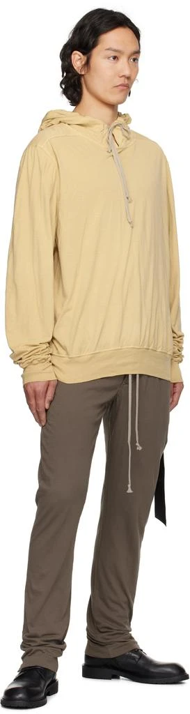 Rick Owens Beige Hollywood Oversized Hoodie 4