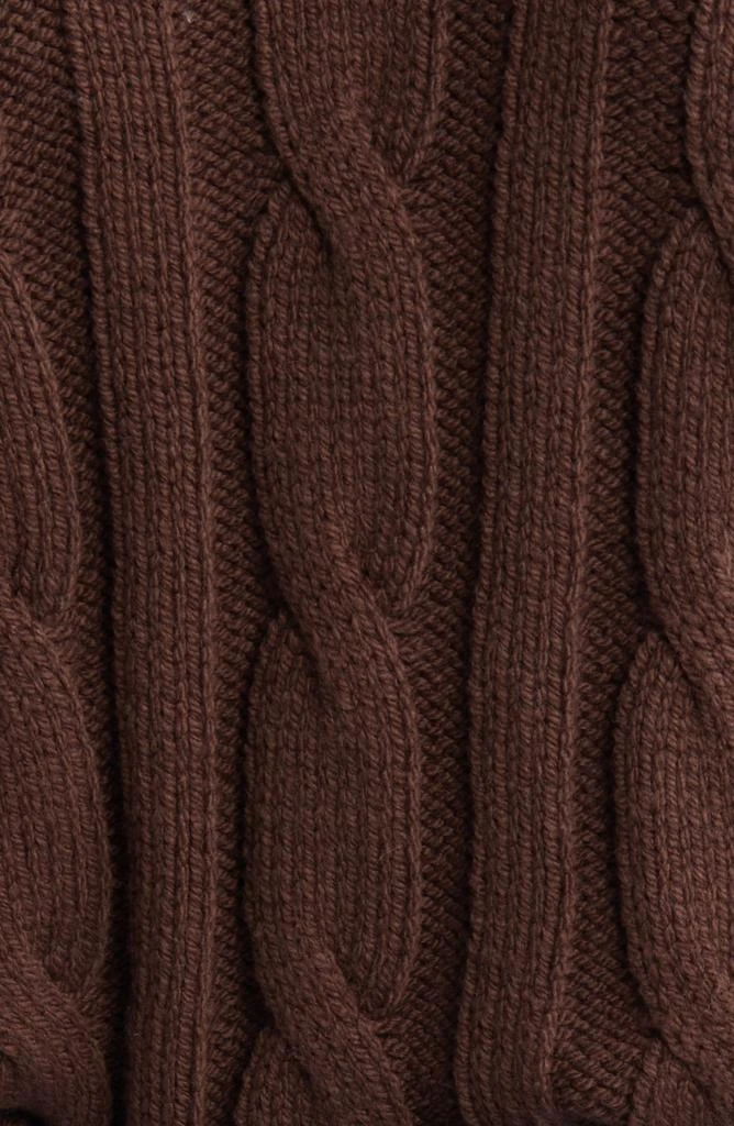 Madewell Cable Knit V-Neck Crop Sweater 6